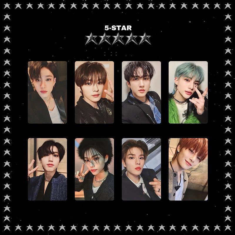 Stray kids - 5 STAR ორიგინალის მსგავსი ფოტოქარდები