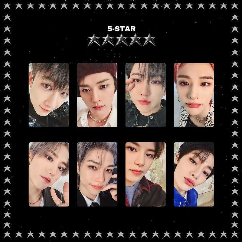 Stray kids - 5 STAR ორიგინალის მსგავსი ფოტოქარდები