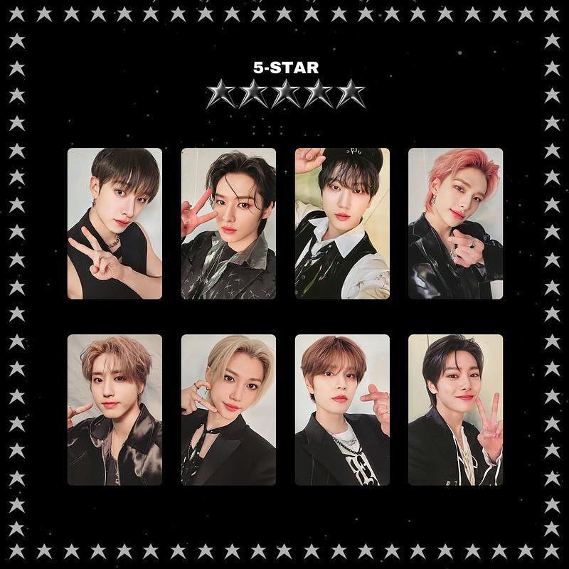 Stray kids - 5 STAR ორიგინალის მსგავსი ფოტოქარდები