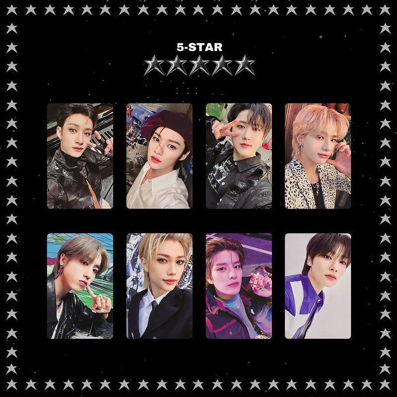 Stray kids - 5 STAR ორიგინალის მსგავსი ფოტოქარდები