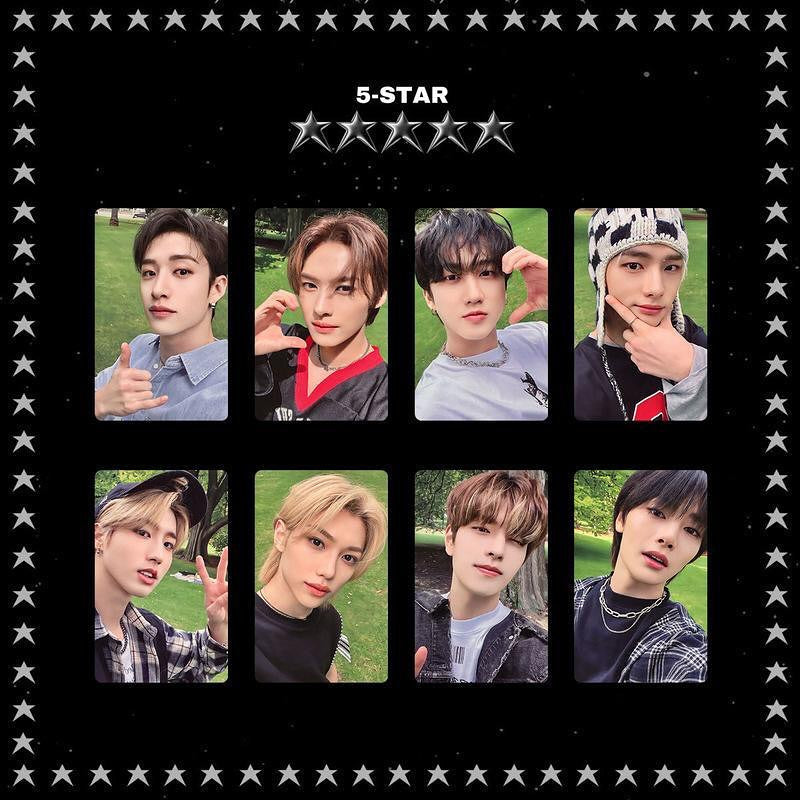 Stray kids - 5 STAR ორიგინალის მსგავსი ფოტოქარდები