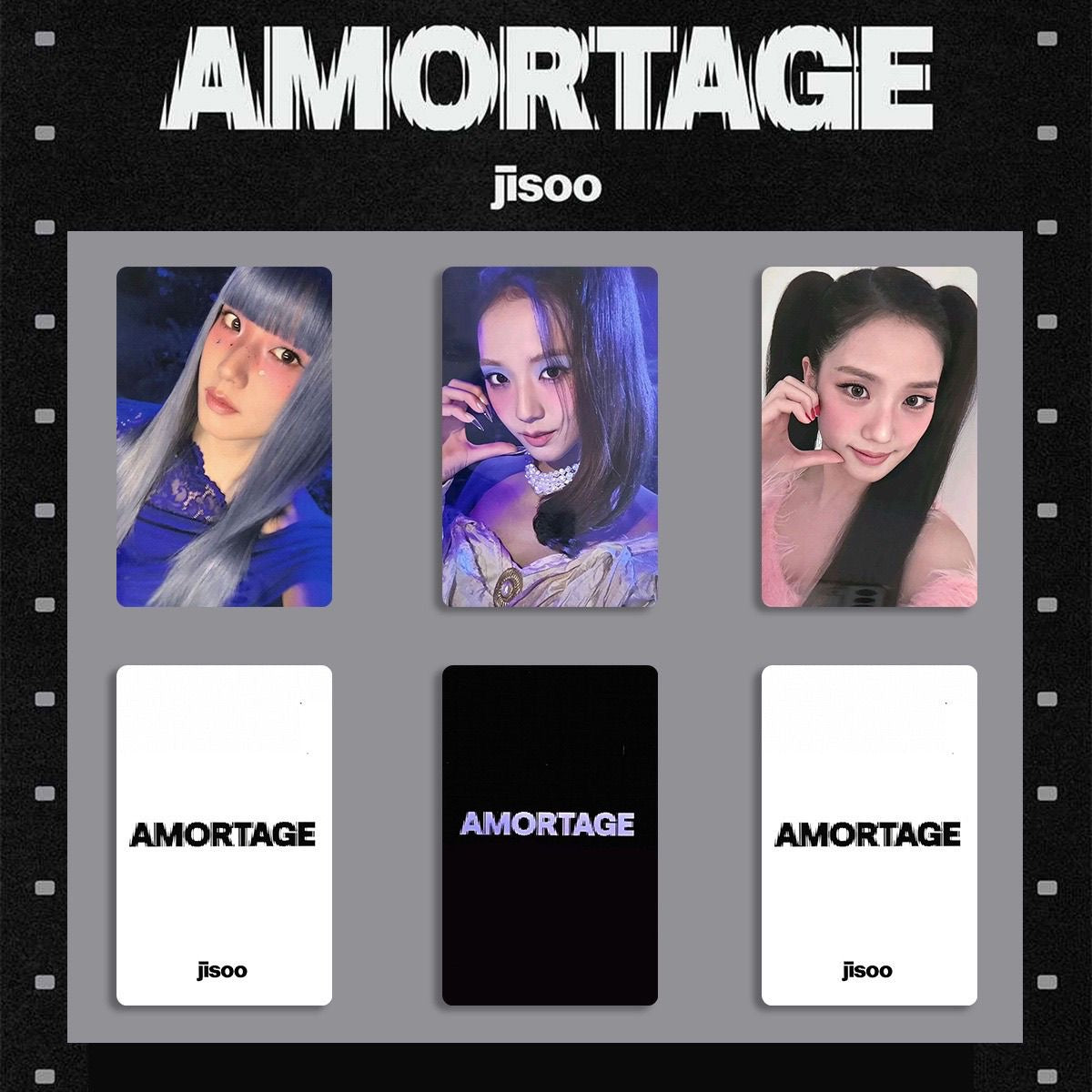Jisoo - ალბომის რეპლიკა ფოტოქარდები