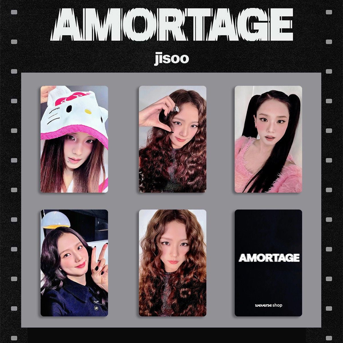 Jisoo - ალბომის რეპლიკა ფოტოქარდები