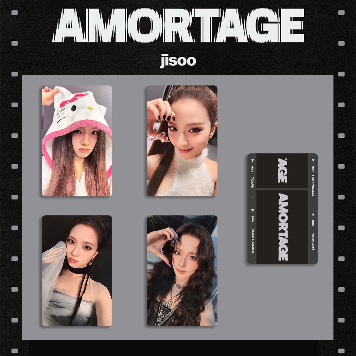 Jisoo - ალბომის რეპლიკა ფოტოქარდები