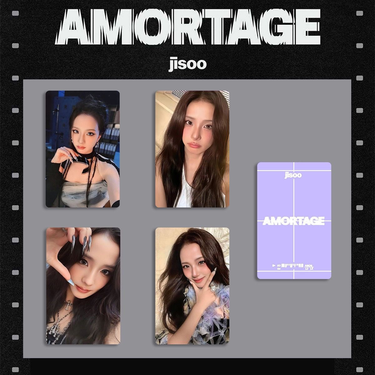 Jisoo - ალბომის რეპლიკა ფოტოქარდები