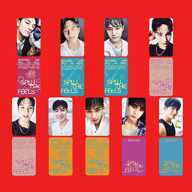 Seventeen - SPILL THE FEEL წევრების ფოტოქარდები